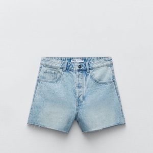 ZARA Z1975 High Rise Denim Shorts Size 4
